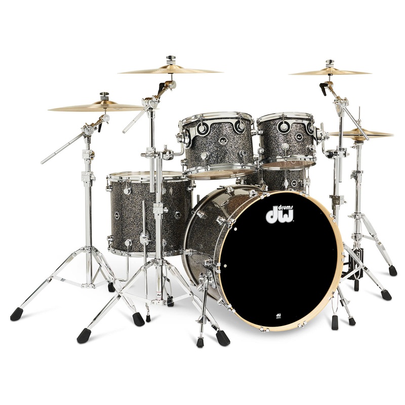 FREE BAG OFFER! DW DWe 5pc Complete Electronic/Acoustic Drum Set Black Galaxy