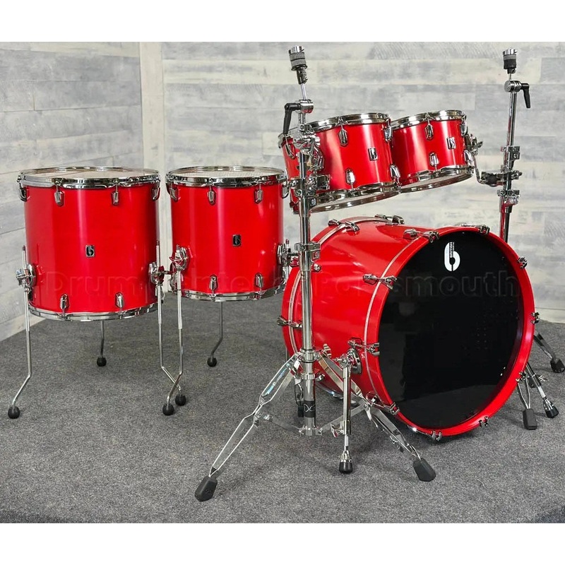 British Drum Company Enigma 5pc Drum Set Satin Scarlet