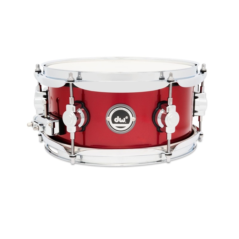DW DWe Electronic/Acoustic Snare Drum 10x5 Black Cherry Metallic