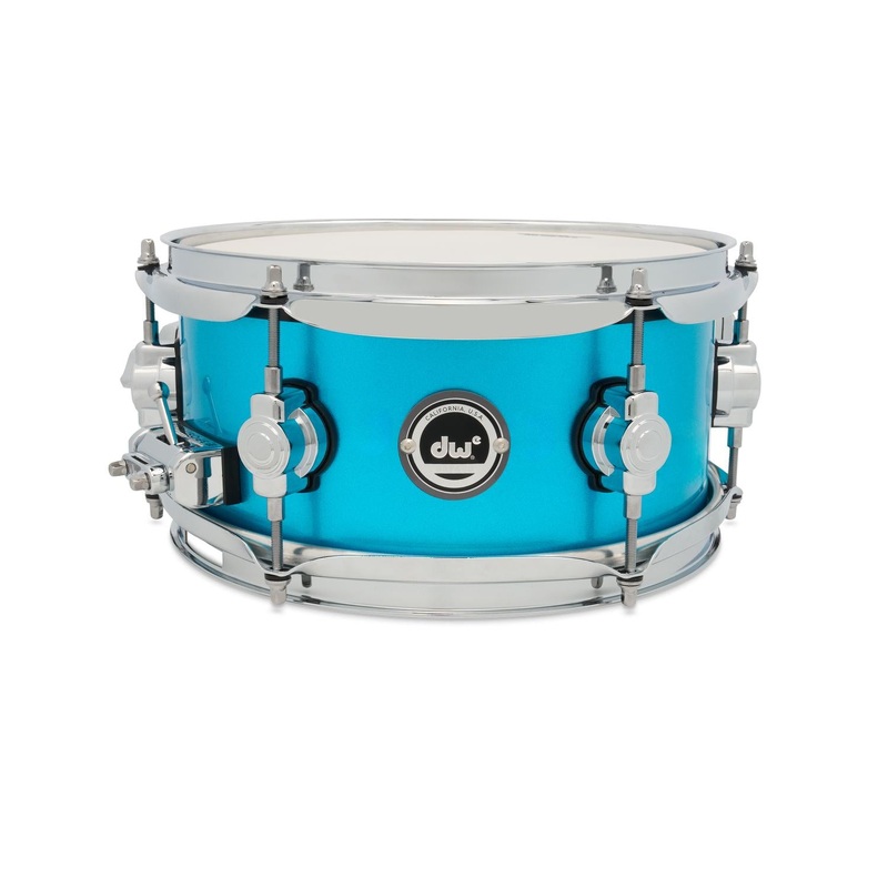 DW DWe Electronic/Acoustic Snare Drum 10x5 Laser Blue Metallic