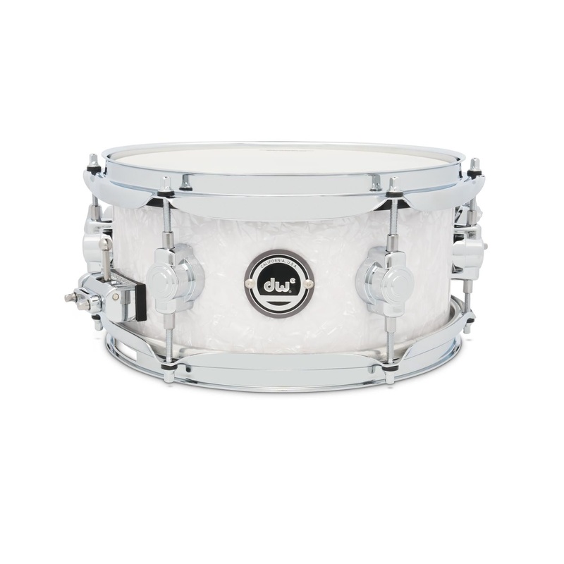 DW DWe Electronic/Acoustic Snare Drum 10x5 White Marine Pearl