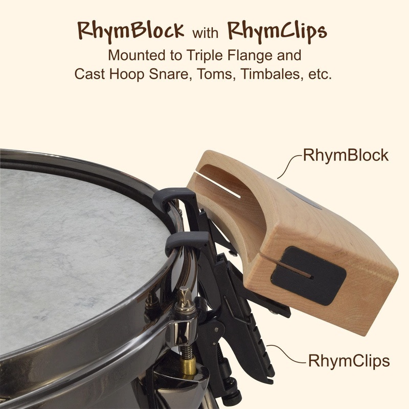 Native Tongue Percussion 7" Maple RhymBlock w/RhymClips